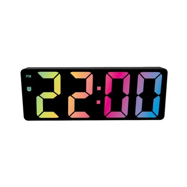 LED Mirror Table Clock Digital Alarm Snooze Function 3 Brightness Adjustable Desktop Electronic Table clock Bedroom Office Clock - Image 12